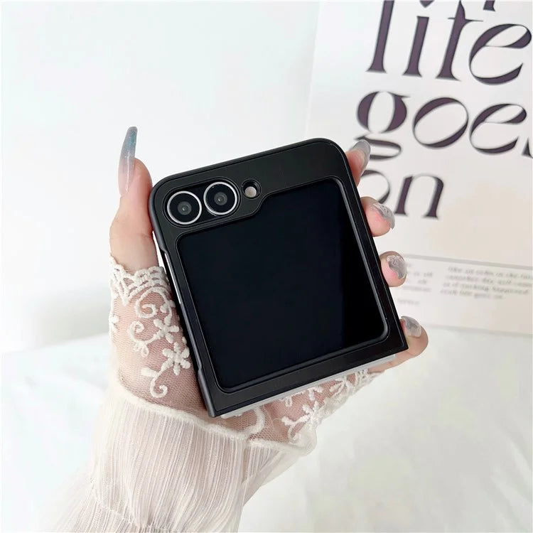 For Samsung Galaxy Z Flip6 5G Case Protective Stainless Steel + PC Phone Cover