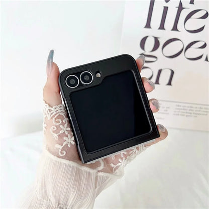 For Samsung Galaxy Z Flip6 5G Case Protective Stainless Steel + PC Phone Cover