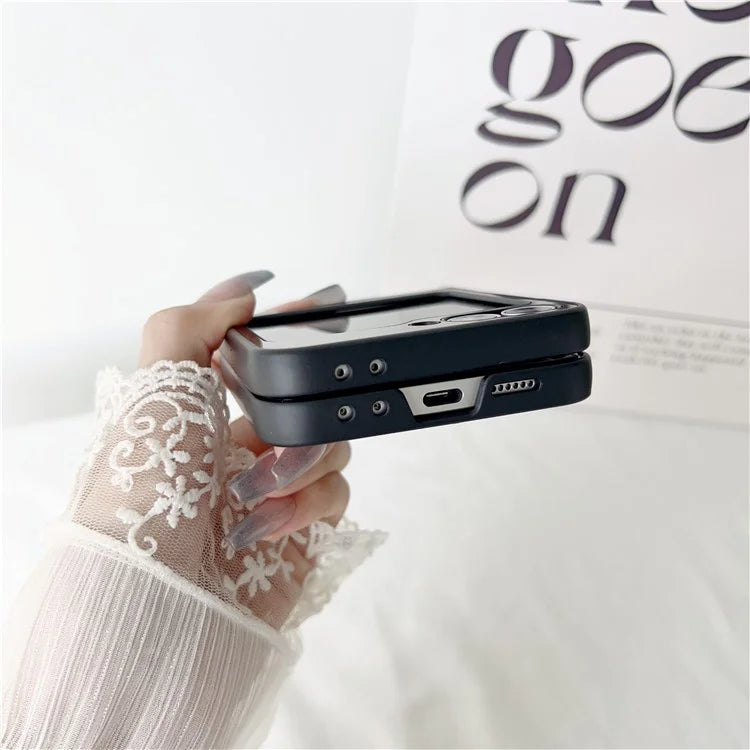 For Samsung Galaxy Z Flip6 5G Case Protective Stainless Steel + PC Phone Cover
