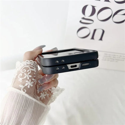 For Samsung Galaxy Z Flip6 5G Case Protective Stainless Steel + PC Phone Cover