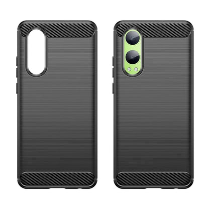 For Oppo K12x 5G (China) / OnePlus Nord CE4 Lite 5G Case Brushed TPU Phone Cover Carbon Fiber Texture