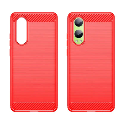 For Oppo K12x 5G (China) / OnePlus Nord CE4 Lite 5G Case Brushed TPU Phone Cover Carbon Fiber Texture