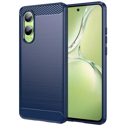 For Oppo K12x 5G (China) / OnePlus Nord CE4 Lite 5G Case Brushed TPU Phone Cover Carbon Fiber Texture