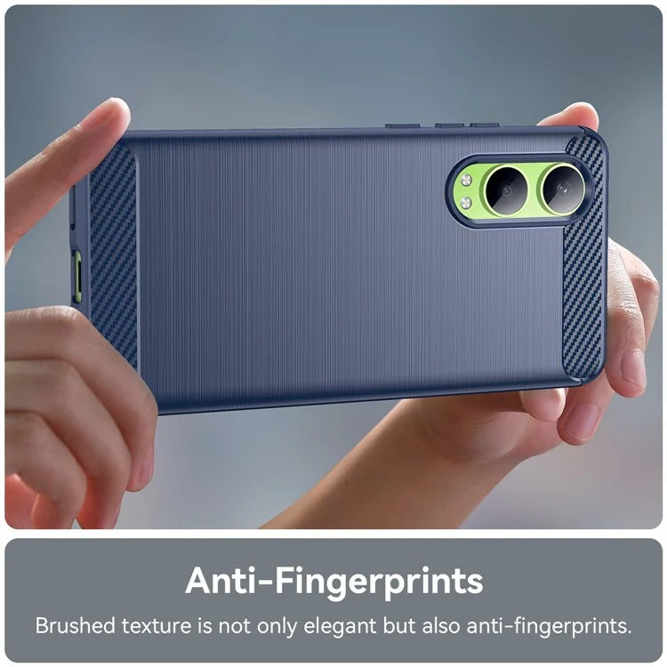 For Oppo K12x 5G (China) / OnePlus Nord CE4 Lite 5G Case Brushed TPU Phone Cover Carbon Fiber Texture