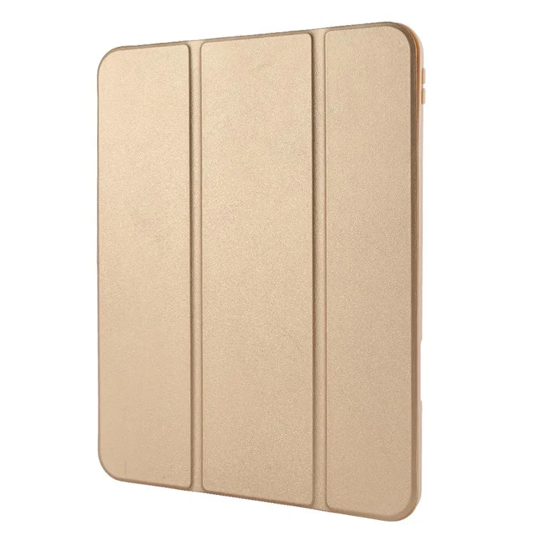 For iPad Pro 11 (2024) Protective Case PU Leather Tri-Fold Stand Tablet Cover