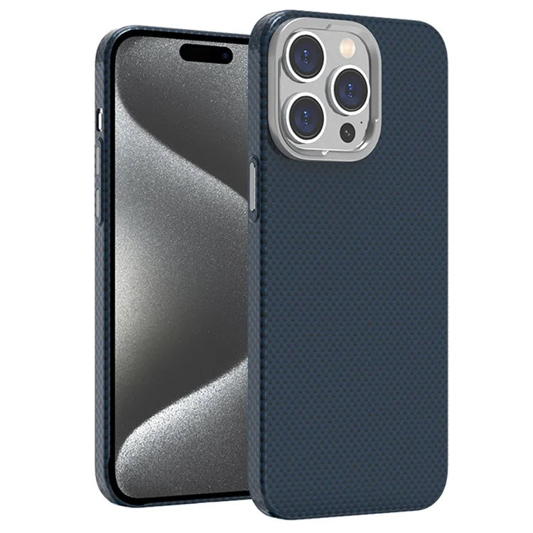For iPhone 15 Pro Max Case Compatible with MagSafe Hard PC Phone Cover Carbon Fiber Pattern