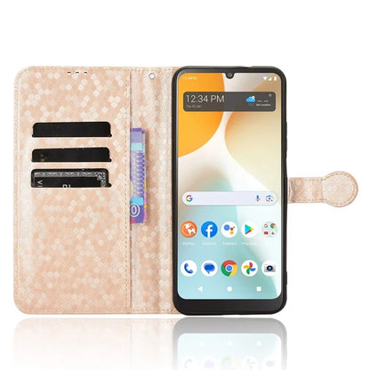 For BLU View 5 Pro Wallet Case Dot Pattern Imprint PU Leather Phone Cover