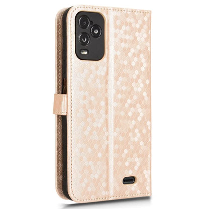 For BLU View 5 Pro Wallet Case Dot Pattern Imprint PU Leather Phone Cover