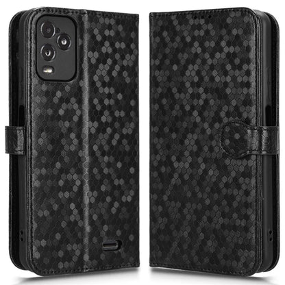 For BLU View 5 Pro Wallet Case Dot Pattern Imprint PU Leather Phone Cover
