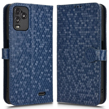 For BLU View 5 Pro Wallet Case Dot Pattern Imprint PU Leather Phone Cover