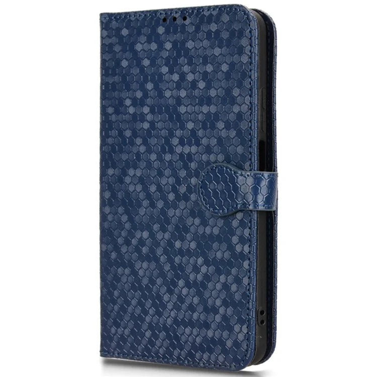 For BLU View 5 Pro Wallet Case Dot Pattern Imprint PU Leather Phone Cover