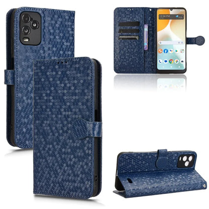 For BLU View 5 Pro Wallet Case Dot Pattern Imprint PU Leather Phone Cover