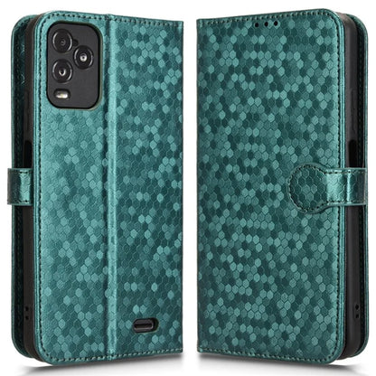 For BLU View 5 Pro Wallet Case Dot Pattern Imprint PU Leather Phone Cover