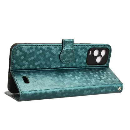 For BLU View 5 Pro Wallet Case Dot Pattern Imprint PU Leather Phone Cover