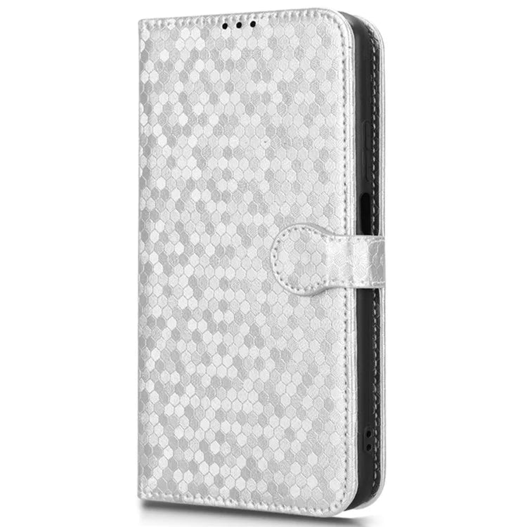 For BLU View 5 Pro Wallet Case Dot Pattern Imprint PU Leather Phone Cover