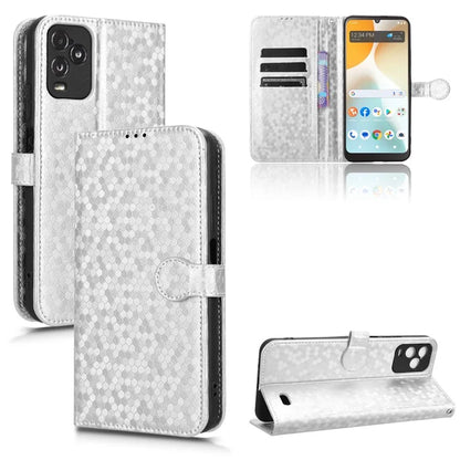 For BLU View 5 Pro Wallet Case Dot Pattern Imprint PU Leather Phone Cover