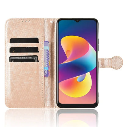 For TCL 50 LE T510SPP Case PU Leather Wallet Phone Cover with Dot Pattern Imprint