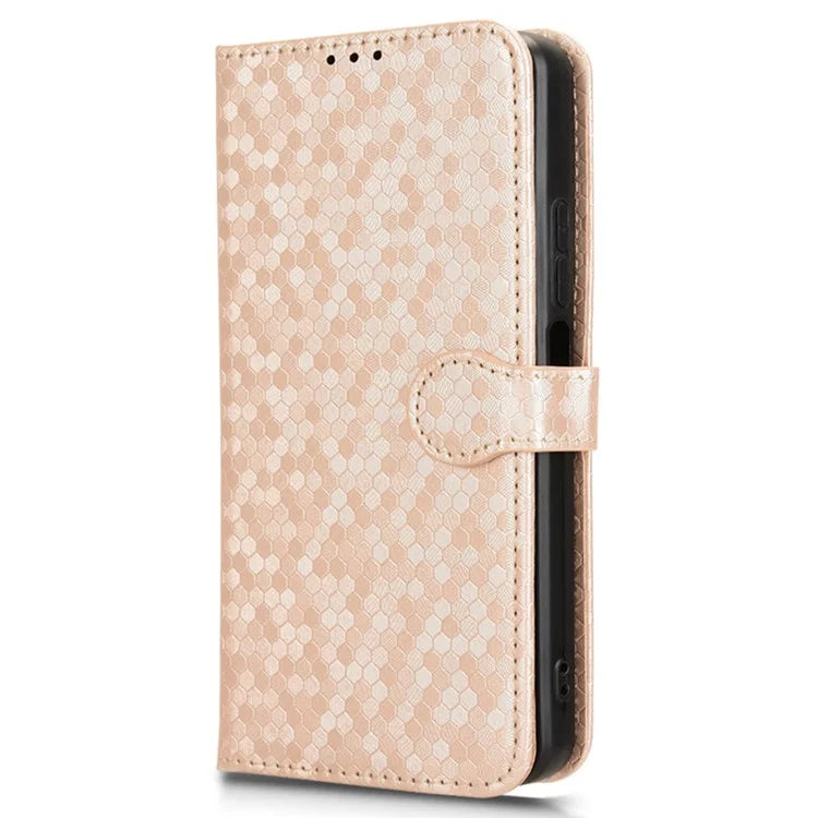 For TCL 50 LE T510SPP Case PU Leather Wallet Phone Cover with Dot Pattern Imprint