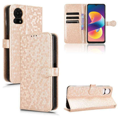 For TCL 50 LE T510SPP Case PU Leather Wallet Phone Cover with Dot Pattern Imprint