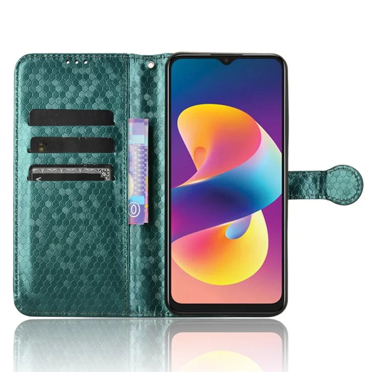 For TCL 50 LE T510SPP Case PU Leather Wallet Phone Cover with Dot Pattern Imprint