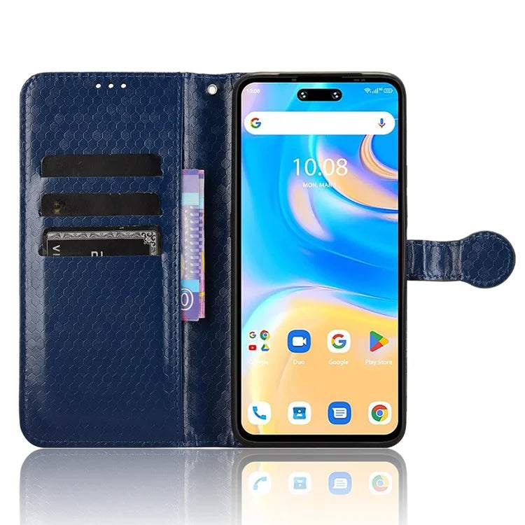 For Umidigi G6 Case Dot Pattern Imprint PU Leather Wallet Phone Cover