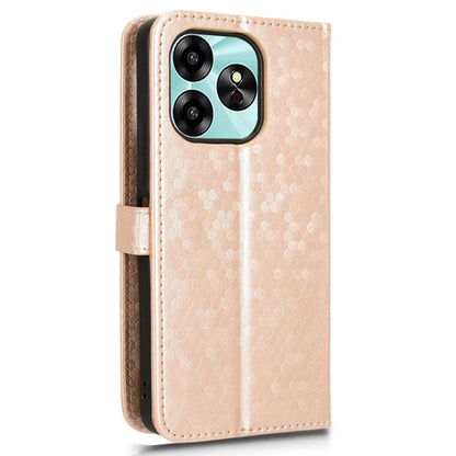For Umidigi G6 Case Dot Pattern Imprint PU Leather Wallet Phone Cover