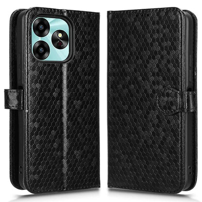 For Umidigi G6 Case Dot Pattern Imprint PU Leather Wallet Phone Cover