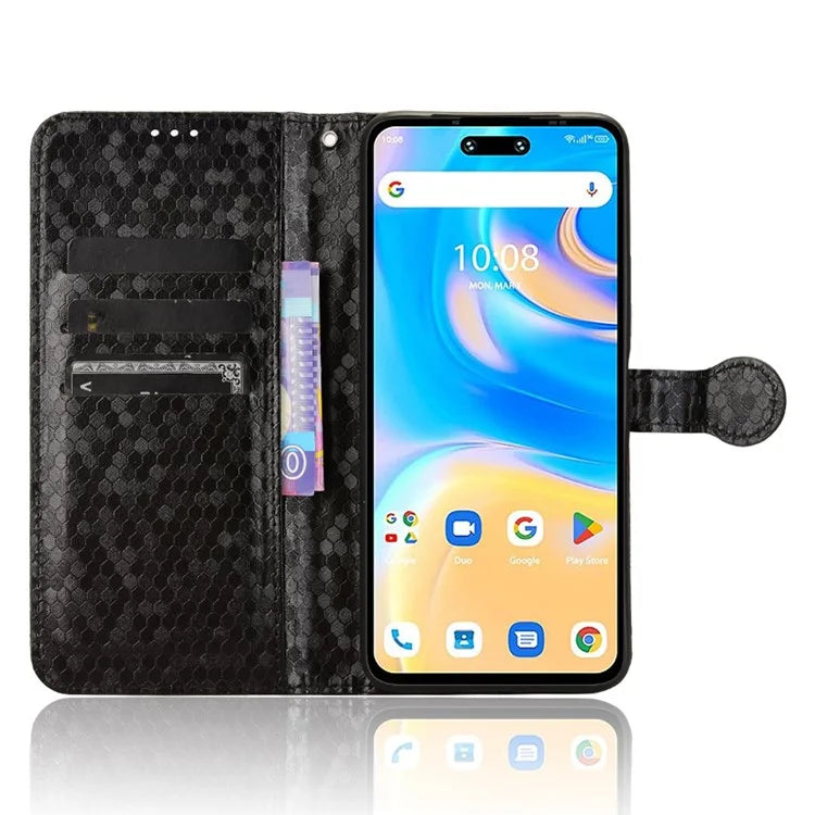 For Umidigi G6 Case Dot Pattern Imprint PU Leather Wallet Phone Cover