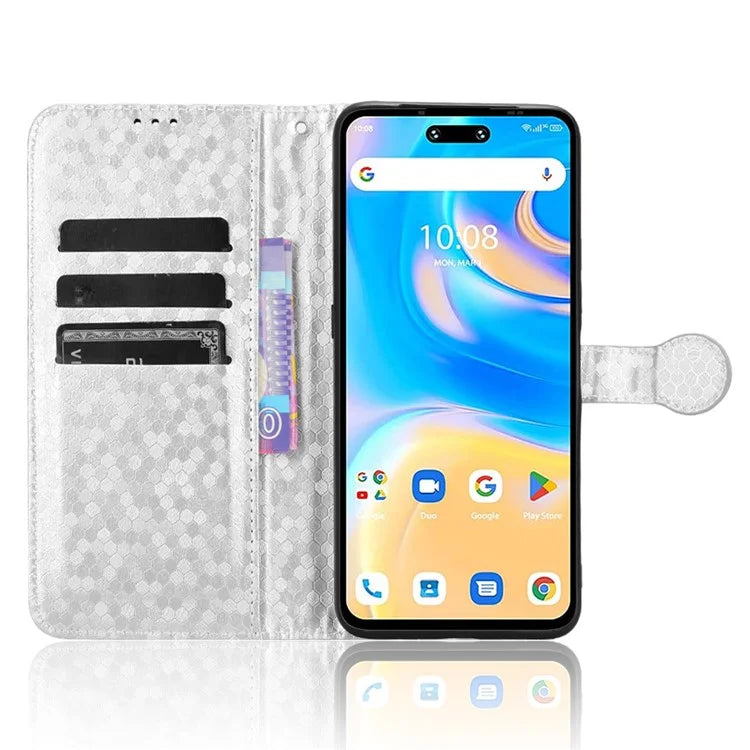For Umidigi G6 Case Dot Pattern Imprint PU Leather Wallet Phone Cover
