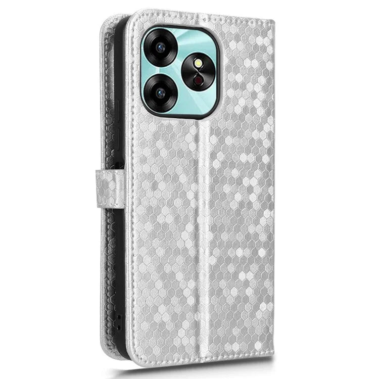 For Umidigi G6 Case Dot Pattern Imprint PU Leather Wallet Phone Cover