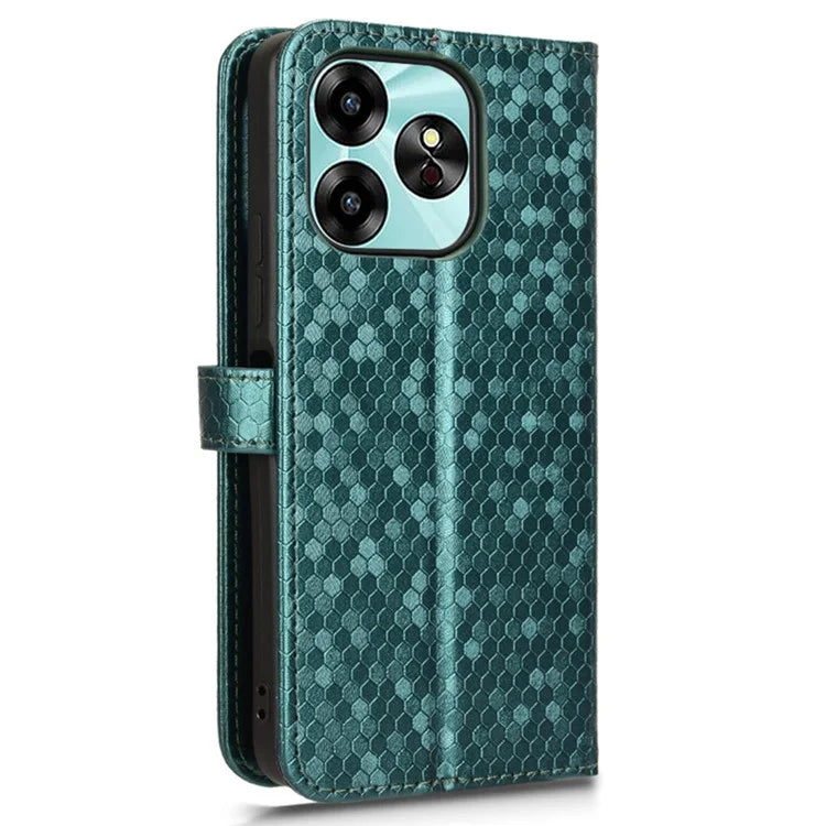 For Umidigi G6 Case Dot Pattern Imprint PU Leather Wallet Phone Cover