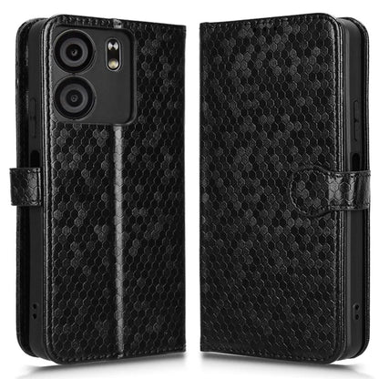 For BLU View 5 Phone Case Dot Pattern Imprint PU Leather Flip Wallet Cover