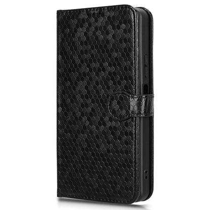 For BLU View 5 Phone Case Dot Pattern Imprint PU Leather Flip Wallet Cover