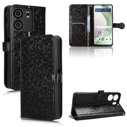 For BLU View 5 Phone Case Dot Pattern Imprint PU Leather Flip Wallet Cover