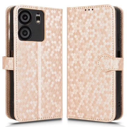For BLU View 5 Phone Case Dot Pattern Imprint PU Leather Flip Wallet Cover