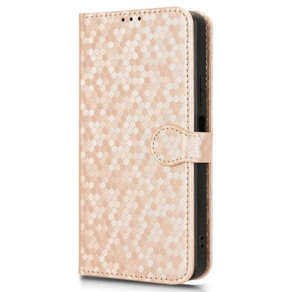 For BLU View 5 Phone Case Dot Pattern Imprint PU Leather Flip Wallet Cover