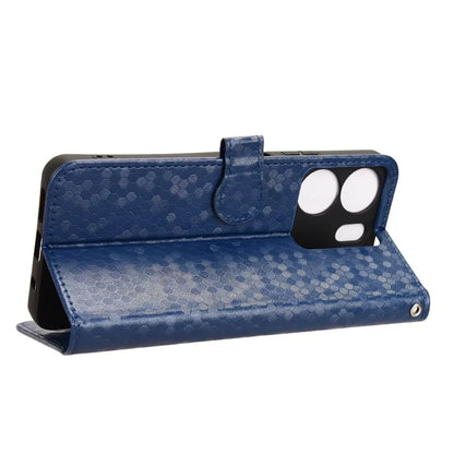 For BLU View 5 Phone Case Dot Pattern Imprint PU Leather Flip Wallet Cover