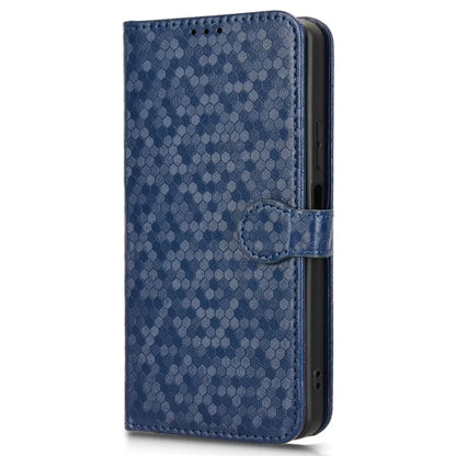 For BLU View 5 Phone Case Dot Pattern Imprint PU Leather Flip Wallet Cover