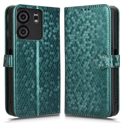 For BLU View 5 Phone Case Dot Pattern Imprint PU Leather Flip Wallet Cover