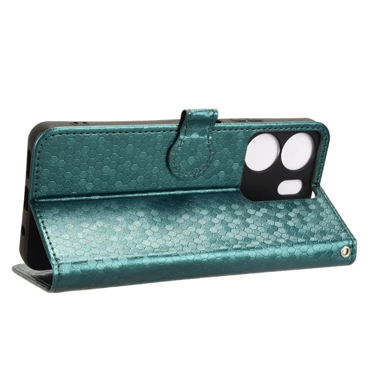 For BLU View 5 Phone Case Dot Pattern Imprint PU Leather Flip Wallet Cover