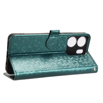 For BLU View 5 Phone Case Dot Pattern Imprint PU Leather Flip Wallet Cover