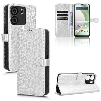 For BLU View 5 Phone Case Dot Pattern Imprint PU Leather Flip Wallet Cover