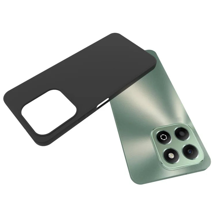 For Honor X6b 4G Case Glossy Soft TPU Protective Phone Cover (Big Rear Lens Hole) - Black
