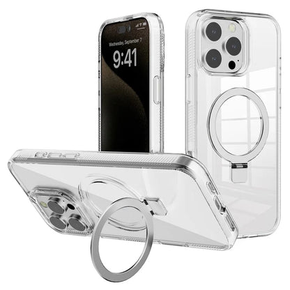 G Style For iPhone 15 Pro Max Case TPU+PC Phone Cover Ring Holder Compatible with MagSafe