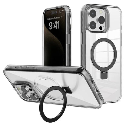 G Style For iPhone 15 Pro Max Case TPU+PC Phone Cover Ring Holder Compatible with MagSafe