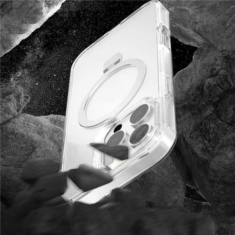 G Style For iPhone 15 Pro Max Case TPU+PC Phone Cover Ring Holder Compatible with MagSafe