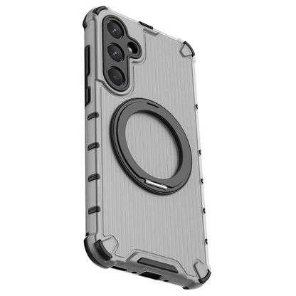 For Samsung Galaxy A35 5G Case Rotation Magnetic Kickstand PC+TPU Phone Cover Vertical Stripe