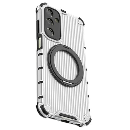 For Samsung Galaxy A25 5G (Global) (161.0 X 76.5 X 8.3mm) Case PC+TPU Phone Cover 360-degree Magnetic Ring Kickstand