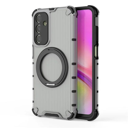 For Samsung Galaxy A25 5G (Global) (161.0 X 76.5 X 8.3mm) Case PC+TPU Phone Cover 360-degree Magnetic Ring Kickstand