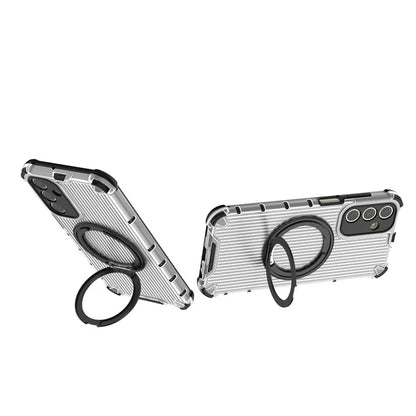 For Samsung Galaxy A15 5G Case Vertical Stripe Protective PC+TPU Phone Cover Compatible with MagSafe